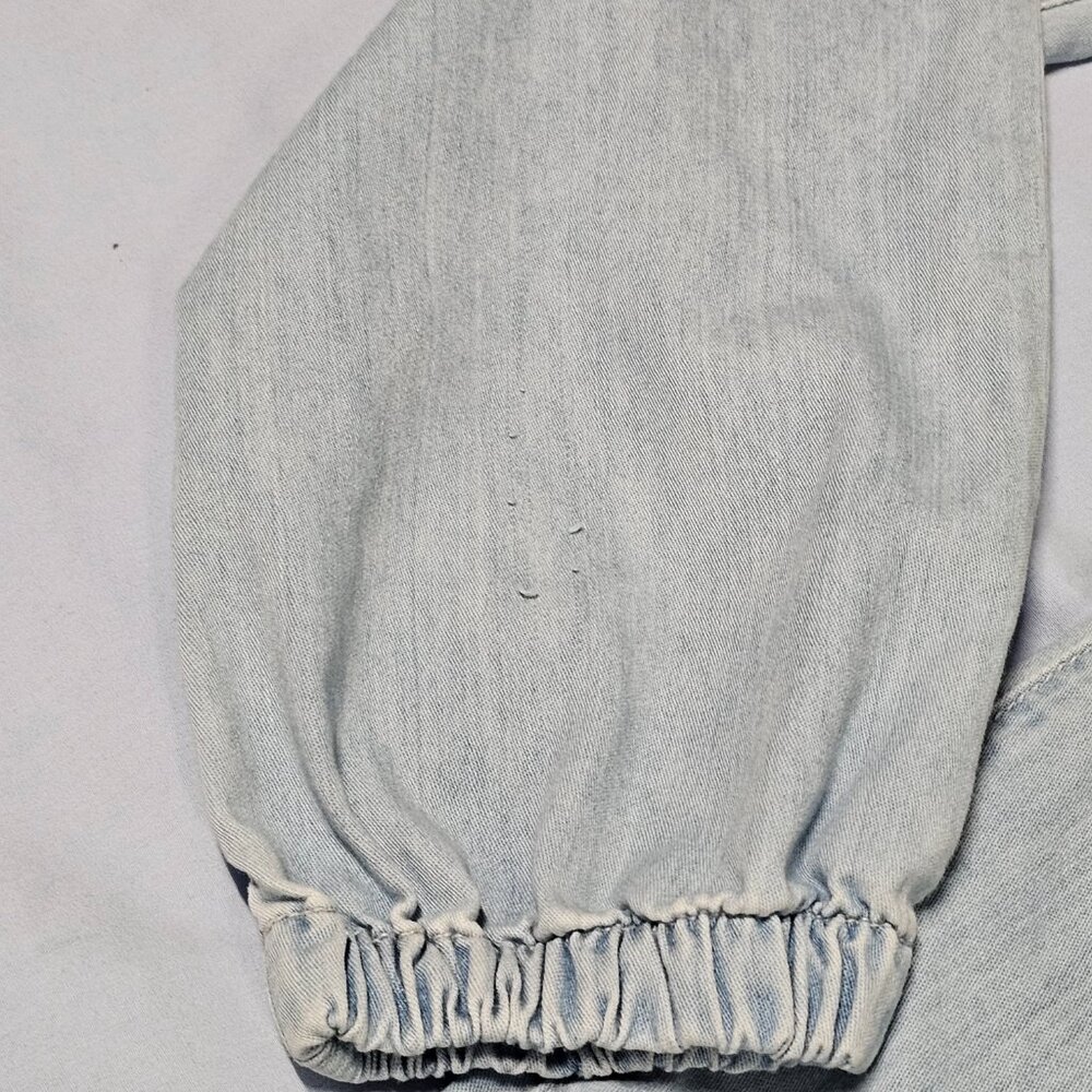 MOTHER Crop The Jumpsuit Sleeveless Light Blue Women Size S - Picture 15 of 16